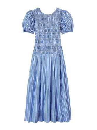 Ganni Organic Cotton Midi Dress