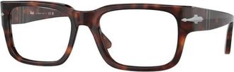 Persol Rechthoekig Optisch Montuur - Heren - Brillen - Bruin - 55 MM - Accessoires