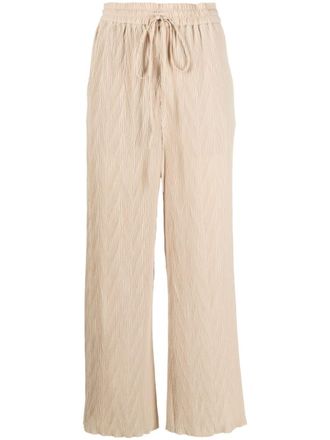 Henrik Vibskov Naptune straight-leg plissé trousers - Beige