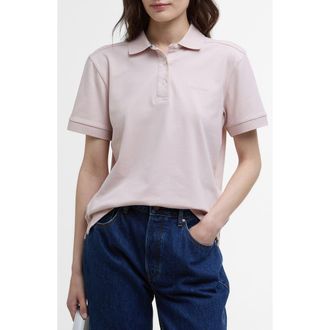Barbour Bowford Stretch Cotton Polo in Primrose Pink at Nordstrom Rack, Size 12 Us / 16 Uk