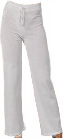 French Kyss Drawstring Wide-Leg Pant In White