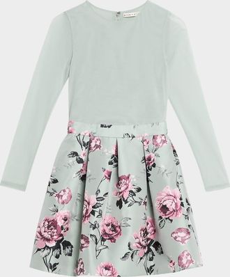 Alice & Olivia Chara Pleated Party Dress