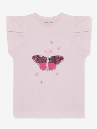 Minymo T-Shirt mit Faltendetails M&auml;dchen MINYMO quarzrosa