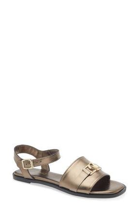 Mario Valentino Cecilia VLOGO Sandal in Pewter at Nordstrom Rack, Size 7