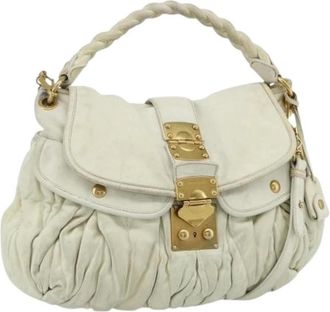 Miu Miu Pre-owned Handbags, female, White, Size: ONE SIZE Pre-owned Shoulder Bag