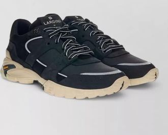 Lardini suede lace-up sneakers