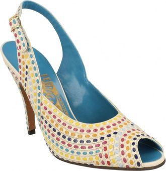 Ferragamo Womens Margareth Slingback Heels In Bone