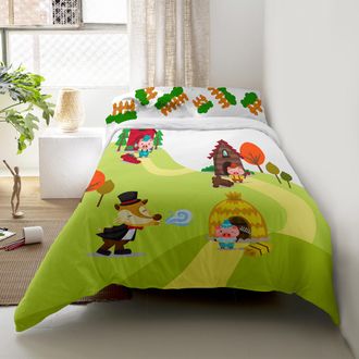 Happy Friday Juego n&oacute;rdico 2 piezas 100% algod&oacute;n multicolor 180x220 cm (cama 105)