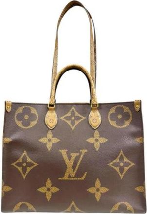 Louis Vuitton Pre-owned Tote Bags, female, Brown, Size: ONE SIZE Pre-owned Canvas Tote Bag