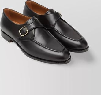 Loro Piana sergio derby shoes buckle detail