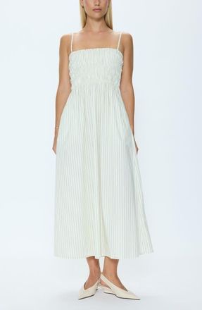 Pistola Denim Bianca Maxi Sundress in Sage Egret Stripe at Nordstrom, Size X-Large