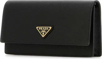 Prada Womens Black Leather Clutch Nero Vitello Beauty Case Accessory