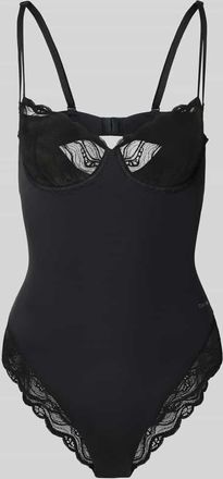 Calvin Klein Underwear Body mit Spitzenbesatz in Black, Gr&ouml;&szlig;e M