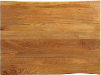 vidaXL Piano per Tavolo 90x80x3,8cm Bordi Vivi in Legno Massello Mango - Vidaxl