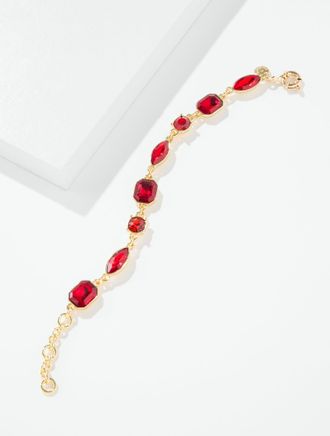 Talbots Cluster Cascade Bracelet - Tango Red/Gold - 001 Talbots