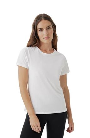 Pact Organic Cotton Softspun Crew Neck Tee in White at Nordstrom, Size Medium