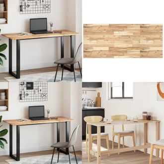 vidaXL Piano Tavolo Rettangolare 140x60x2cm Legno Massello di Acacia - Tavolo in acacia - Tavolo da pranzo