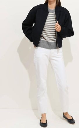 Alex Mill Bowery Double Face Wool Street Jacket In Navy