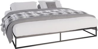 Clp Cama De Metal Scala Negro 200x200x25 Cm