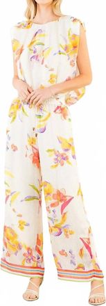 THML Clothing Blossom Pants In Citrus