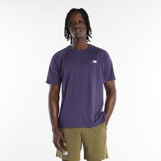 New Balance Mens Tournament Novelty Top in Purple Poly Knit, size X-Large