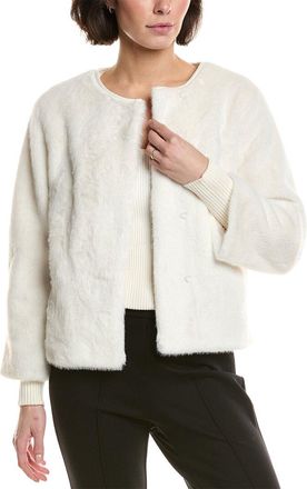 T Tahari Vegan-Fur Jacket