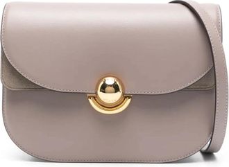 Furla Ronde Crossbody Tas in Grijs Leer - Dames - Schoudertassen - Grijs - ONE Size - Leer - Tassen