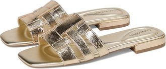 Calvin Klein Tessie Womens Sandals Gold Leather : 8.5 M