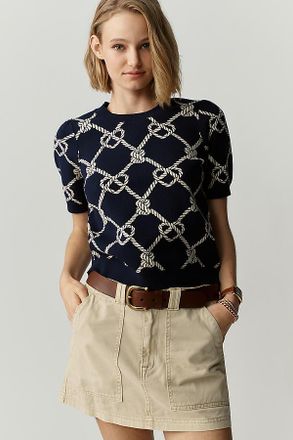 Maeve The Maxine Puff-Sleeve Sweater Tee