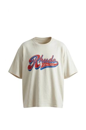 Rhude PIT STOP T SHIRT Size: XL, colour: WHITE