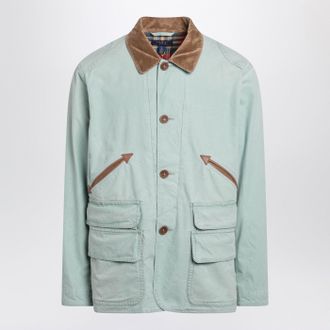 Polo Ralph Lauren Aqua Green Cotton Canvas Jacket