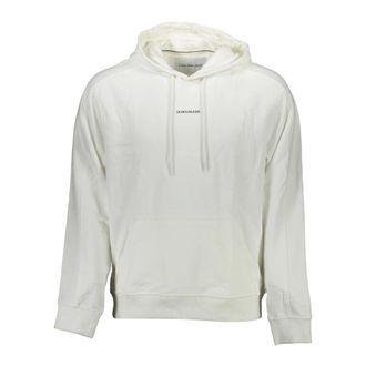 Calvin Klein Hoodie White Long Sleeve Print Logo