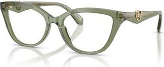 Michael Kors 54mm Cat Eye optical glasses in Green at Nordstrom