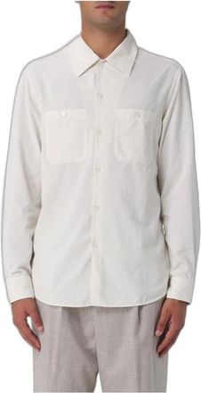 Brunello Cucinelli Camicia Easy Fit in Velluto a Coste - - Shirts - Uomo - Bianco - L
