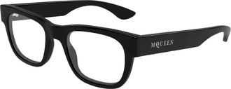 Alexander McQueen Am 0531O Optical Frame - Heren - Brillen - Zwart - 51 MM - Accessoires