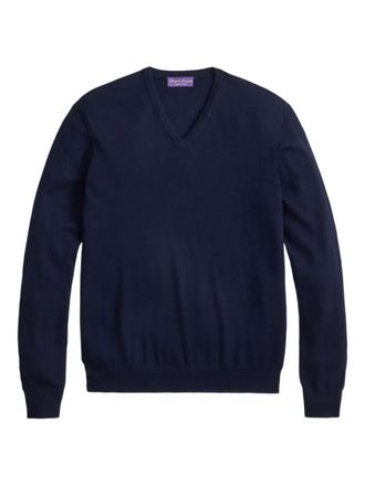 Ralph Lauren Purple Label V-neck cashmere sweater - Blue