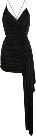 Alexandre Vauthier Draped Black Mini Dress Size S