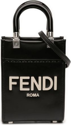 Fendi Pre-owned Handbags, female, Black, Size: ONE SIZE Pre-owned Vertical Box Bag