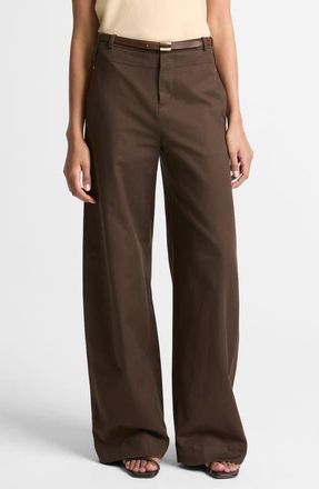 Vince Cotton Utility Wide Leg Pants in Willow at Nordstrom, Size 12