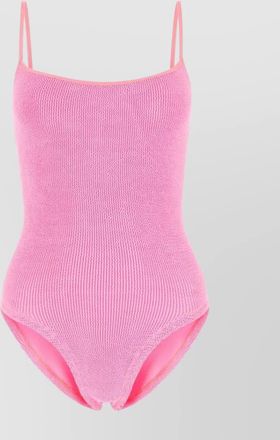 Hunza G textured one-piece swimsuit