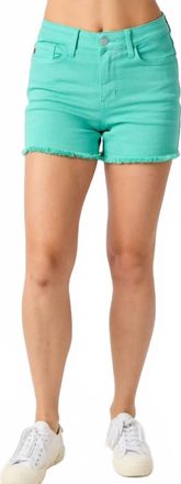 Judy Blue Midrise Shorts In Aquamarine