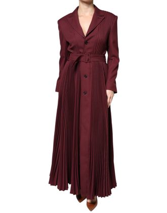 Alberta Ferretti Belted Button Down Womens Dress (Pre-Owned)