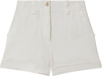 Reiss Demi Garment Dyed Linen Short