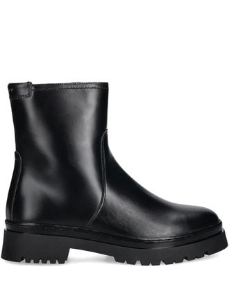 GANT zip lug-sole boots - Black