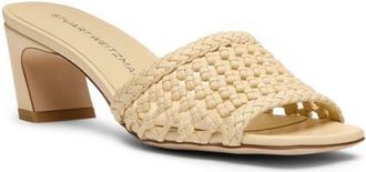 Stuart Weitzman Marina Slide 50 in Straw at Nordstrom, Size 10