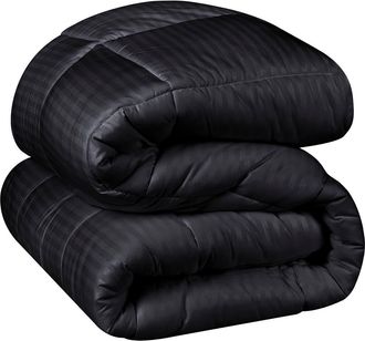 Superior Reversible Down Alternative Comforter in Black at Nordstrom Rack, Size Twin/twin Xl