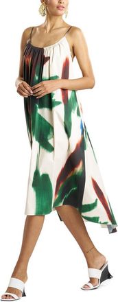 Natori Amalfi Cotton Poplin Open Back Sundress