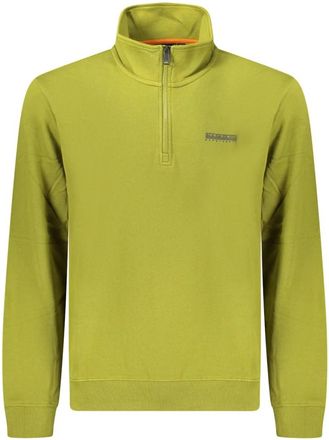 Napapijri Small Box French Terry Half-Zip Sweatshirt - Heren - Sweatshirts & Hoodies - Groen - Maat: 2XL Katoen