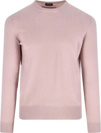 Ermenegildo Zegna Kasjmier trui - Roze