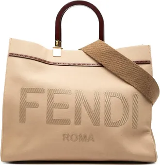 Fendi Pre-owned Fendi Medium Canvas Sunshine Shopper Tote Ladies ZXH11OPMD1HKA90I